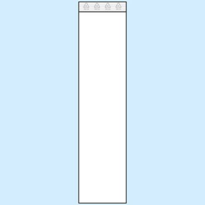 Druckverschlussbeutel, PE-Folie 60 x 260 mm | 50 µm