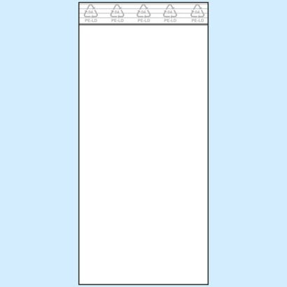 Druckverschlussbeutel, PE-Folie 100 x 220 mm | 50 µm