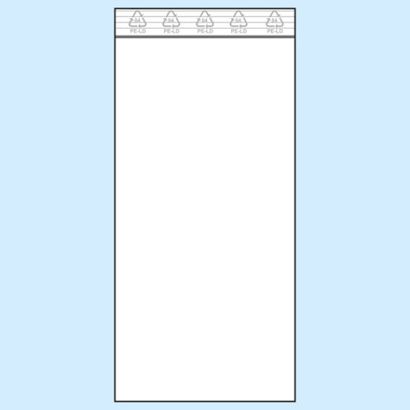 Druckverschlussbeutel, PE-Folie 120 x 250 mm | 50 µm