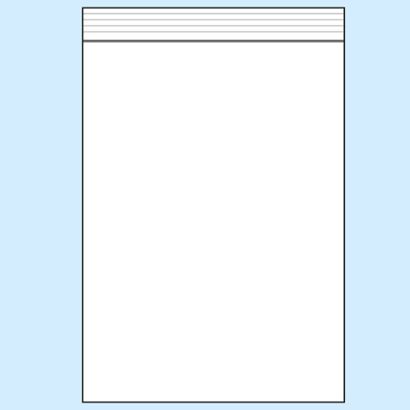 Druckverschlussbeutel, PE-Folie 160 x 220 mm | 90 µm