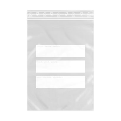 Dental-Druckverschlussbeutel 180 x 250 mm, mit zusätzlicher Vortasche, PE-Folie 50 µm 