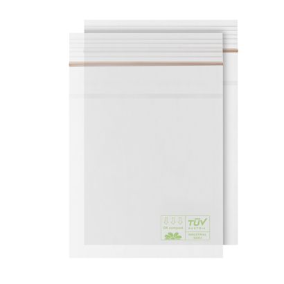 Druckverschlussbeutel, umweltfreundliche PLA-Folie 60 x 80 mm