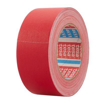 tesa 4651, Premium Gewebeband kunststoffbeschichtet 50 mm | rot 