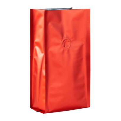 Kaffeebeutel mit Aromaschutzventil, rot 245 x 100 mm 