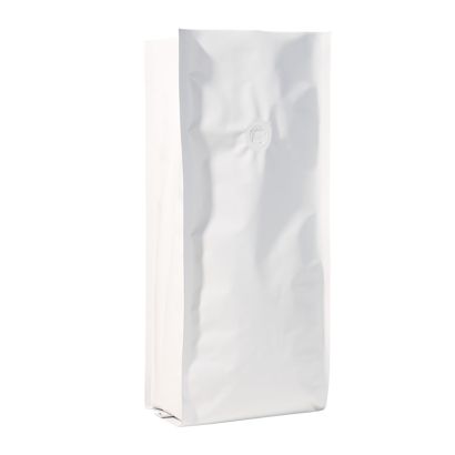 Kaffeebeutel mit Aromaschutzventil, weiß 375 x 140 mm