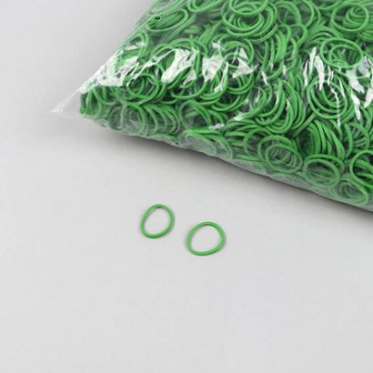 Gummiringe, grün 1 mm | 15 mm
