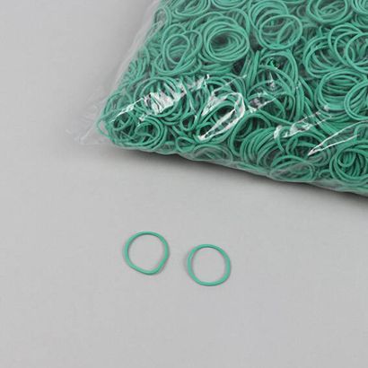 Gummiringe, grün 1 mm | 20 mm