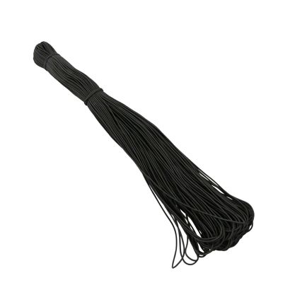 Gummischnur 2 mm schwarz  | 100 m