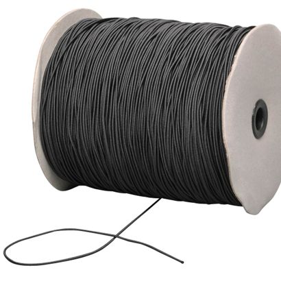 Gummischnur 2,2 mm schwarz 