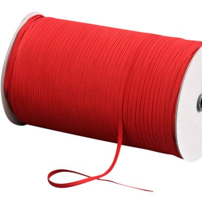 Gummiband 5 mm flach rot | 500 m