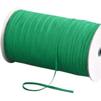 Gummiband 5 mm flach grün | 500 m