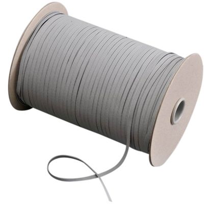 Gummiband 5 mm flach grau | 500 m