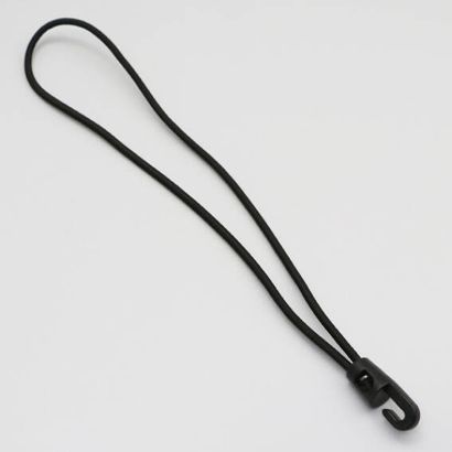 Gummispanner mit Haken schwarz | 300 mm