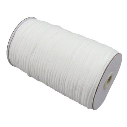Gummischnur 3 mm, extra weich weiß  | 200 m