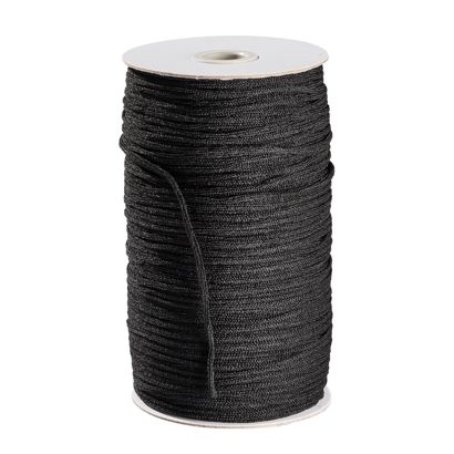 Gummischnur 3 mm, extra weich schwarz | 200 m