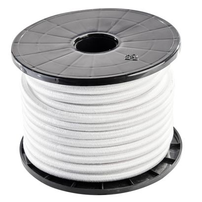 Gummiseil 8 mm weiß