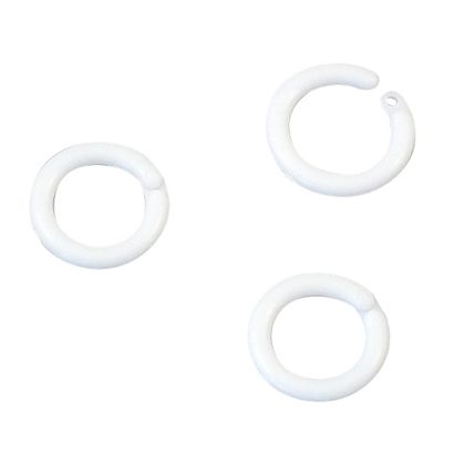 Heftringe 14 mm, Kunststoff weiß 