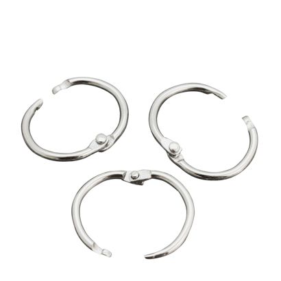 Heftringe Metall silber | 14 mm - offen geliefert