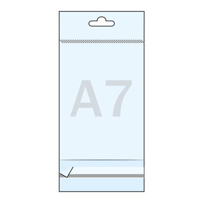 Headerbeutel, OPP-Folie 30 µm 80 x 110 mm 