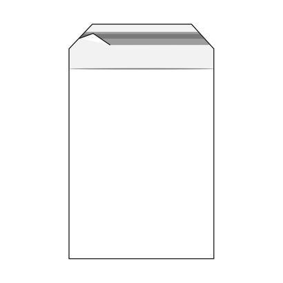 Klappenbeutel, wiederverschließbar, PE-Folie, transparent 50 µm | 225 x 310 mm