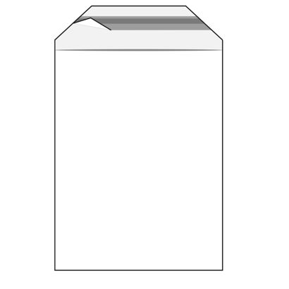 Klappenbeutel, wiederverschließbar, PE-Folie, transparent 70 µm | 225 x 310 mm