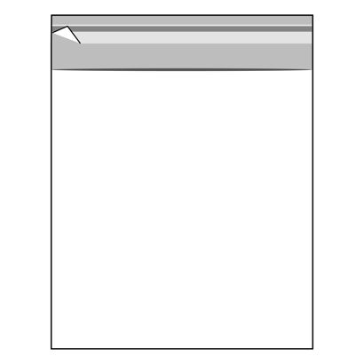 Klappenbeutel, wiederverschließbar, OPP-Folie, transparent 145 x 155 mm