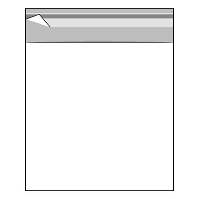 Klappenbeutel, wiederverschließbar, OPP-Folie, transparent 150 x 150 mm