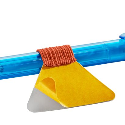 Stiftschlaufe selbstklebend orange