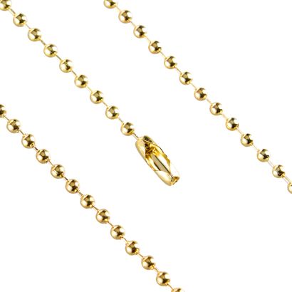 Kugelketten mit Verschluss gold | 2,4 mm | 200 mm