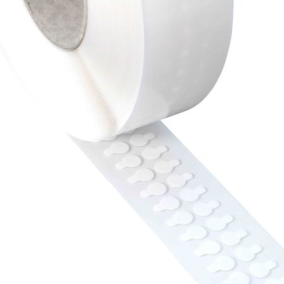 Doppelseitige Reinacrylat-Klebepunkte, 1 mm dick, stark/stark 15 mm | 3.000 STK
