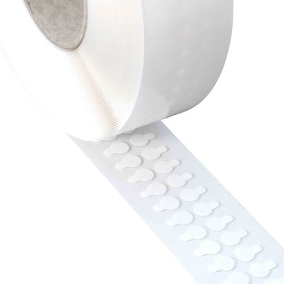 Doppelseitige Reinacrylat-Klebepunkte, 1 mm dick, stark/stark 20 mm | 3.000 STK