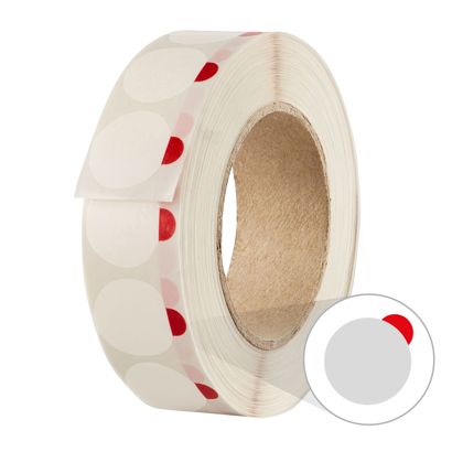 Klebepunkte, ø = 28 mm, mit Anfasslasche, schwach (Rolle mit 1.250 Stück) 