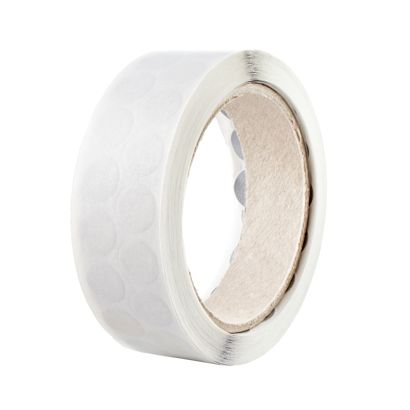 Gewebeklebepunkte, silber 15 mm | 1000 Stk | 2-bahnig