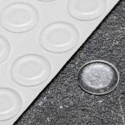 Elastikpuffer, Scheibe, selbstklebend 19 mm | transparent