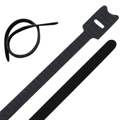 Klettkabelbinder, 202 x 12 mm, schwarz 