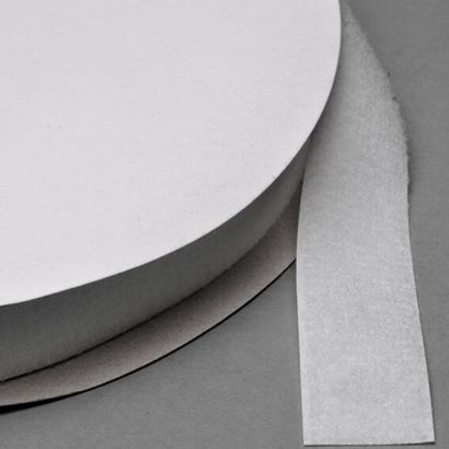 Klettband zum Nähen, Flausch (Rolle mit 25 m) 30 mm | weiß