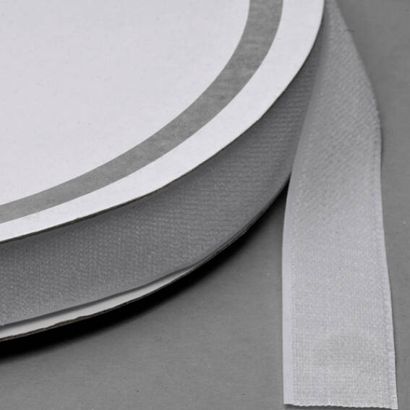 Klettband zum Nähen, Haken (Rolle mit 25 m) 30 mm | weiß