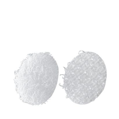 Klettpunkte auf Bogen, Set aus Haken und Flausch 10 mm | weiß | 216 STK | Set - Haken und Flausch