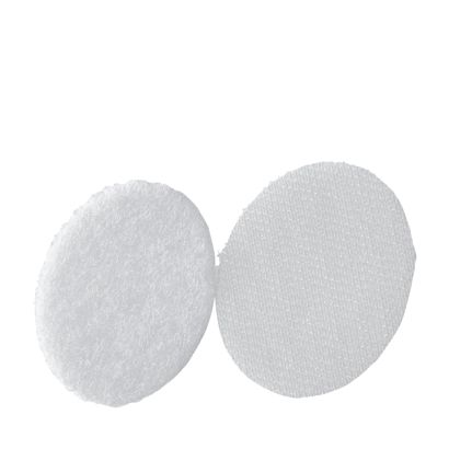 Klettpunkte auf Bogen, Set aus Haken und Flausch 45 mm | weiß | 96 STK | Set - Haken und Flausch