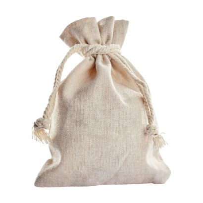 Säckchen à la Leinen, Schmalseite offen, naturfarben, Pack mit 10 Stück, 130 x 180 mm