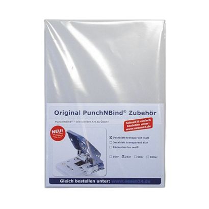 Deckblätter transparent glatt A4, Pack mit 100 Stück 