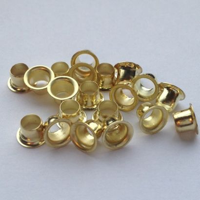 Ösen MS-245, Messing für EP-30 & Eisenthaler Ösenstanze - ringrollend, Pack mit 500 Stück 