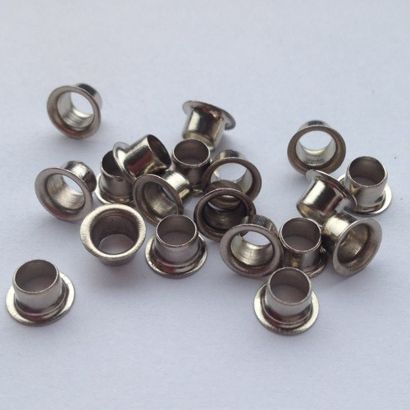 Ösen NI-255, vernickelt für EP-30 & Eisenthaler Ösenstanze - ringrollend, Pack mit 500 Stück 