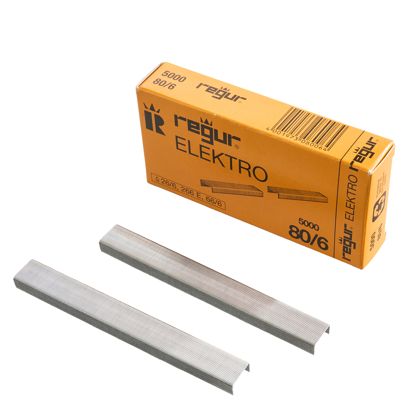 Heftklammern 6mm für Ring King RK-1 und Elektrohefter (80/6 und 26/6), Pack mit 5.000  Stück 