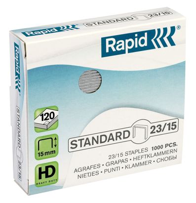 Rapid Heftklammern, STRONG, Pack mit 1.000 Stück 23/15 