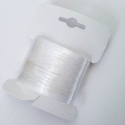 Nylonfaden transparent, 0,5 mm, Wickelkarte mit 50 m 