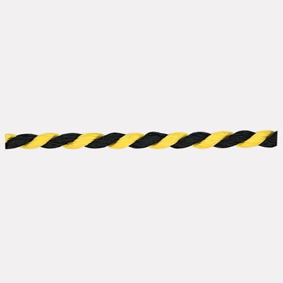 Albenkordel auf Rolle, 2 mm, 3-fach gedreht gelb, schwarz | 500 m