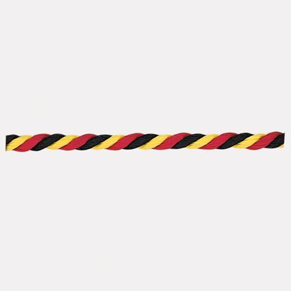 Albenkordel auf Rolle, 2 mm, 3-fach gedreht gold, rot, schwarz | 500 m