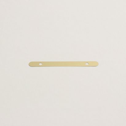 Stahldeckleisten 120 x 12 mm, messingfarben (1.000 Stück) 