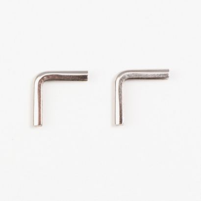 Buchecken Metall C 10 - 11 x 11 mm  | vernickelt 
